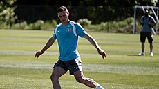 Luká� Provod b�hem tréninku �eské reprezentace ve Spojených státech.