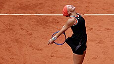 Diana �najderová se raduje po postupu do semifinále Roland Garros.