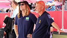 �véd�tí trené�i Rasmus Jonsson (vlevo) a Anders Kristiansson.