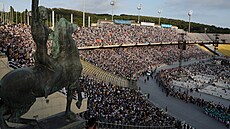 Pape� Lev XIV. dnes promluvil k v��ícím v Barcelon�, kde v katalán�tin� vyzval...