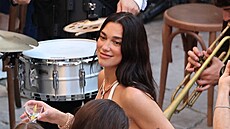 Dua Lipa na ve�írku p�ed svatbou v Palermu (5. �ervna 2026)
