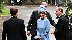 Hrab� z Wessexu James a jeho rodi�e vévodkyn� z Edinburghu Sophie a princ...