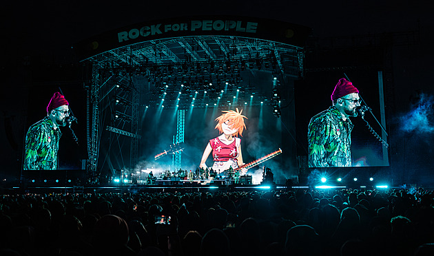 GLOSA: Gorillaz navzdory dešti proslunili Rock for People, M