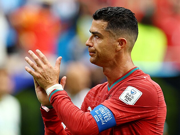 Portugalsk� �to�n�k Cristiano Ronaldo po z�pase s Demokratickou republikou...