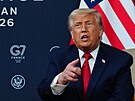 Americký prezident Donald Trump b�hem summitu G7 ve francouzském...