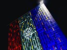 Nov� p�edstavené logo fotbalové Zbrojovky promítl klub v noci na vybrané...
