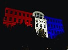 Nov� p�edstavené logo fotbalové Zbrojovky promítl klub v noci na vybrané...