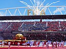 Zahajovací ceremoniál v Kanad�. Druhý hrací den. Kanada vstoupíla do domácího...