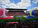 Zahajovací ceremoniál v Kanad�. Druhý hrací den. Kanada vstoupíla do domácího...