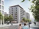 Vizualizace projektu Momentum Smíchov, v rámci n�j� postaví Penta Real Estate a...