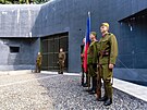 D�lost�elecká tvrz Bouda má vchodový srub K-S 22a v podob�, jakou m�l v roce...