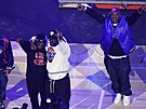 Hiphopová skupina Wu-Tang Clan vystoupila b�hem polo�asu �tvrtého finále NBA.