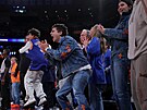 Timothée Chalamet �ije ofenzivou New York Knicks ve �tvrtém finále NBA, slad�ná...
