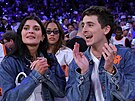 Kylie Jennerová a Timothée Chalamet po senza�ní výh�e New York Knicks ve...