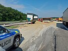 Nehoda dvou nákladních aut u Chý�t� na D11 (18. �ervna 2026)