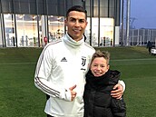 Hv�zdný fotbalista Cristiano Ronaldo v tréninkovém st�edisku Juventusu, kde se...
