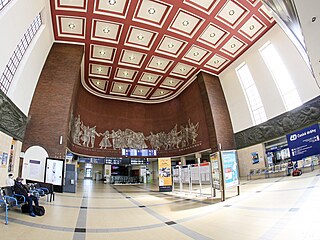 Monumentální vestibul olomouckého nádra�í, které je pátým nejv�t�ím v...