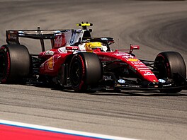 Lewis Hamilton v kvalifikaci na Velkou cenu �pan�lska.