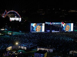 Americký prezident Donald Trump po�ádá turnaj UFC Freedom 250 v Bílém dom� ve...