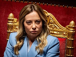 Italská premiérka Giorgia Meloniová (11. �ervna 2026)