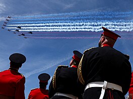 Tradi�ní p�elet stíhacích letoun� RAF (Trooping the Colour 13. �ervna 2026)