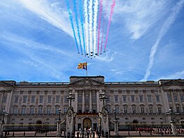 Tradi�ní p�elet stíhacích letoun� RAF (Trooping the Colour 13. �ervna 2026)