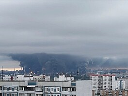 Ukrajinské drony zasáhly rafinerii v Moskv�. (18. �ervna 2026)