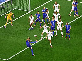 Momentka ze zápasu mistrovství sv�ta mezi Anglií a Chorvatskem.