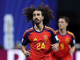 �pan�lský obránce Marc Cucurella b�hem utkání s Kapverdami
