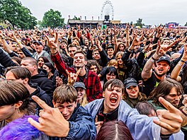 Publikum na koncertu Megadeth na Rock for People (10. �ervna 2026)
