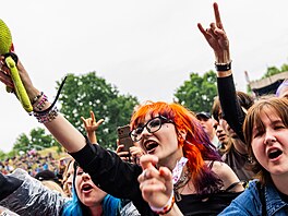 Publikum na koncertu Megadeth na Rock for People (10. �ervna 2026)