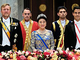 Nizozemský král Willem-Alexander, japonská císa�ovna Masako a nizozemský...
