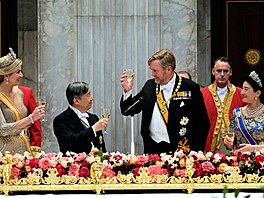Nizozemská královna Máxima, japonský císa� Naruhito, nizozemský král...