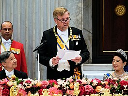 Japonský císa� Naruhito, nizozemský král Willem-Alexander a japonská císa�ovna...
