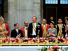 Nizozemská královna Máxima, japonský císa� Naruhito, nizozemský král...