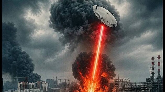 UFO nad Moskvou. Rusov� si utahuj� z masivn�ho dronov�ho n�letu, p�i kter�m exploze urvala ob�� v�ko ropn� n�dr�e.