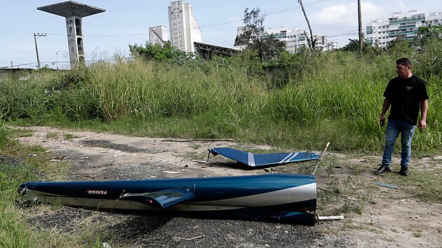 Na p�edm�st� Ria de Janeiro v Braz�lii se srazily dva vrtuln�ky. (14. �ervna 2026)