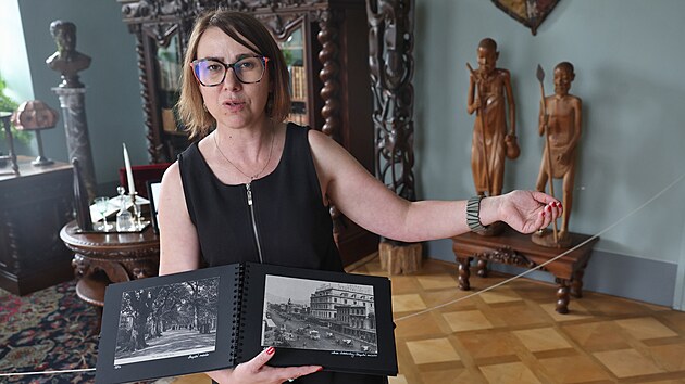 Kastelánka zámku v Raduni na Opavsku Markéta Kou�ilová vypráví o africkém...