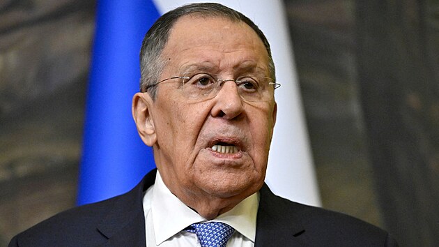 Rusk� ministr zahrani�� Sergej Lavrov v Moskv� (8. �ervna 2026)