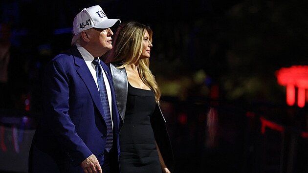 Americk� prezident Donald Trump a prvn� d�ma Melania Trumpov�. (15. �ervna 2026)