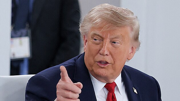 Americký prezident Donald Trump b�hem summitu G7 ve francouzském...