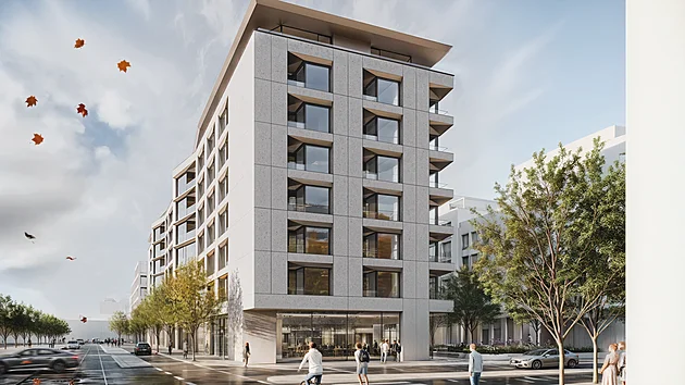Vizualizace projektu Momentum Smíchov, v rámci n�j� postaví Penta Real Estate a...