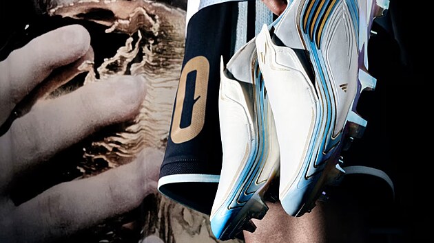 Adidas nab�z� k p��le�itosti MS ve fotbale 2026 speci�ln� kolekci s Messiho kopa�kami. | Zdroj: adidas.cz