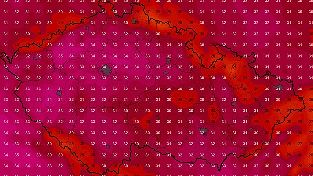 Teplotní rekordy padaly na každém desátém místě. Nejvíc bylo 36 stupňů