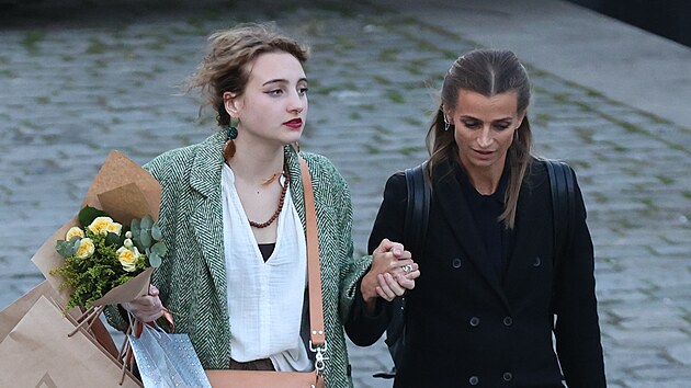 Sofie Höppnerová a Ivana Jire�ová spole�n� v roce 2024 (Praha, projekce seriálu...