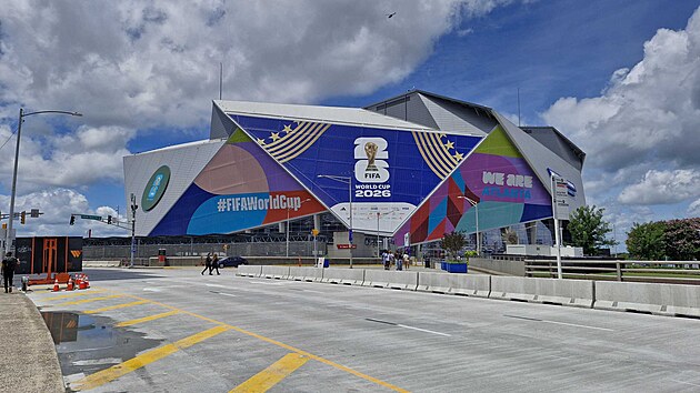 Stadion v Atlant�, kde �eská reprezentace vyzve jihoafrickou republiku.