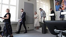 Lídr ANO na primátora Ond�ej Prokop na tiskové konferenci ke kauze byt�. (19....