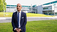 �éf firmy Novo Nordisk Maziar Mike Doustdar na otev�ení továrny na výrobu lék�...