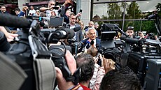 Bývalý ma�arský premiér Viktor Orbán na sjezdu své strany Fidesz (13. �ervna...