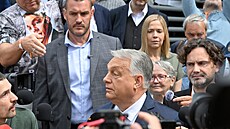 Bývalý ma�arský premiér Viktor Orbán na sjezdu své strany Fidesz (13. �ervna...